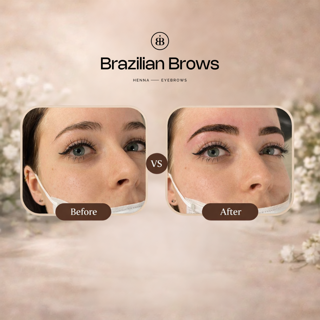 Henna Brows Before and After