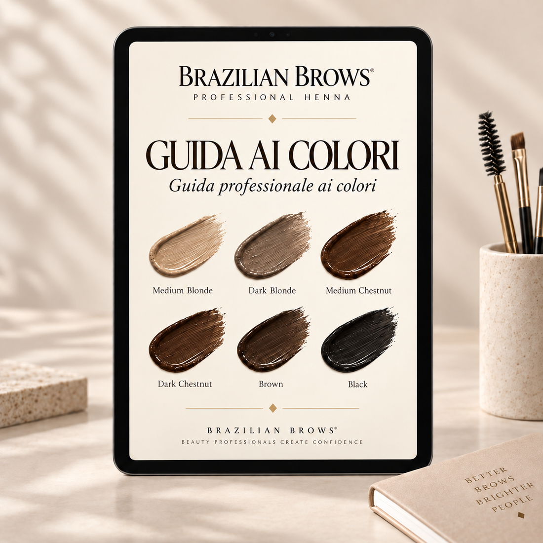 Professional Henna Brow Shade Guide
