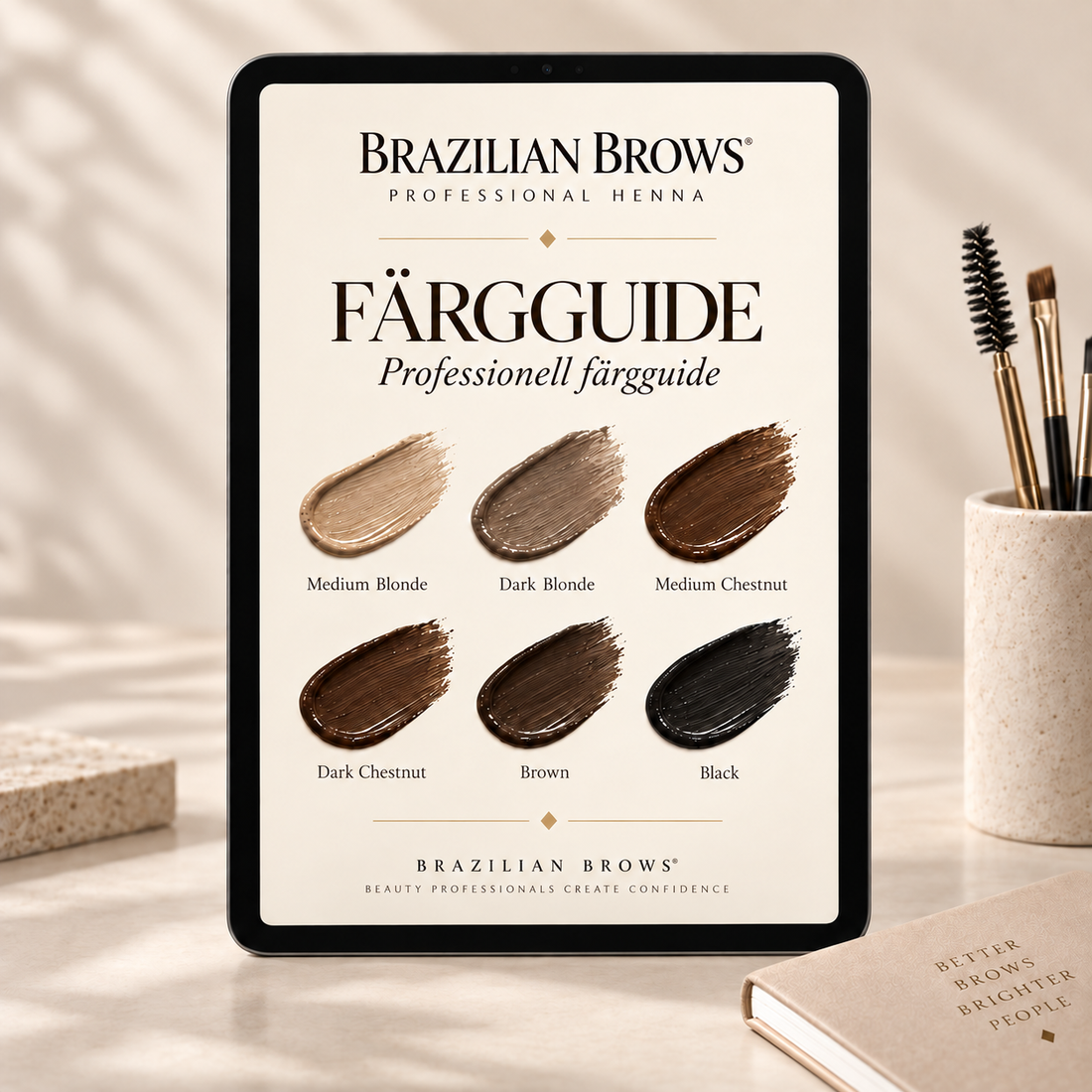 Professional Henna Brow Shade Guide