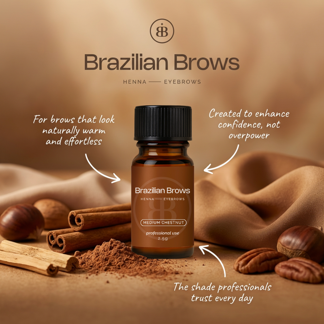 Brazilian Brows Henna - Medium Chestnut
